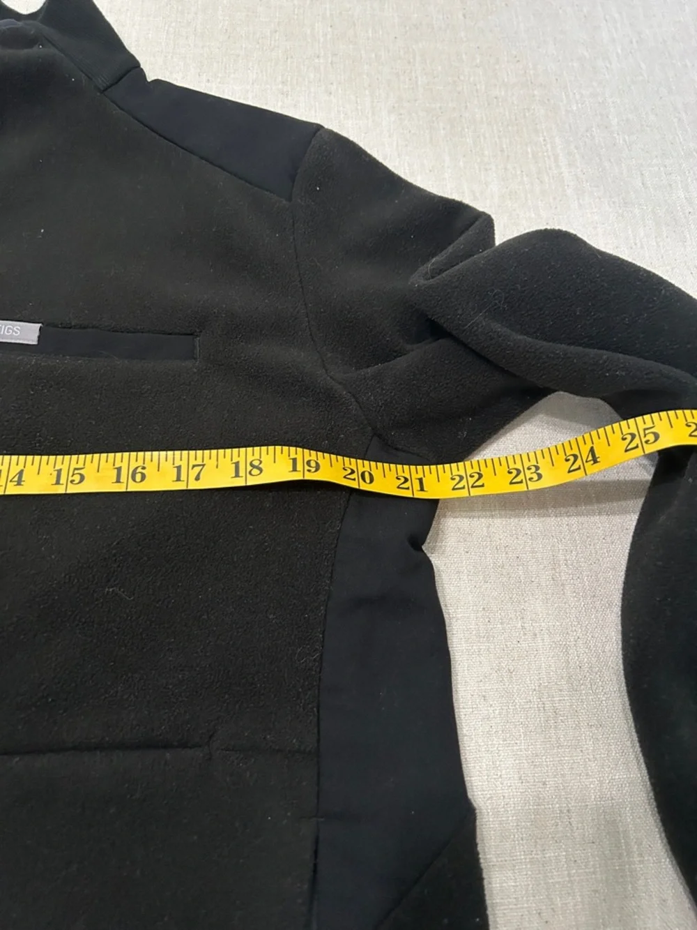 Figs On Shift Fleece Jacket XL Black Full Zip Cozy Warm Healthcare Coat